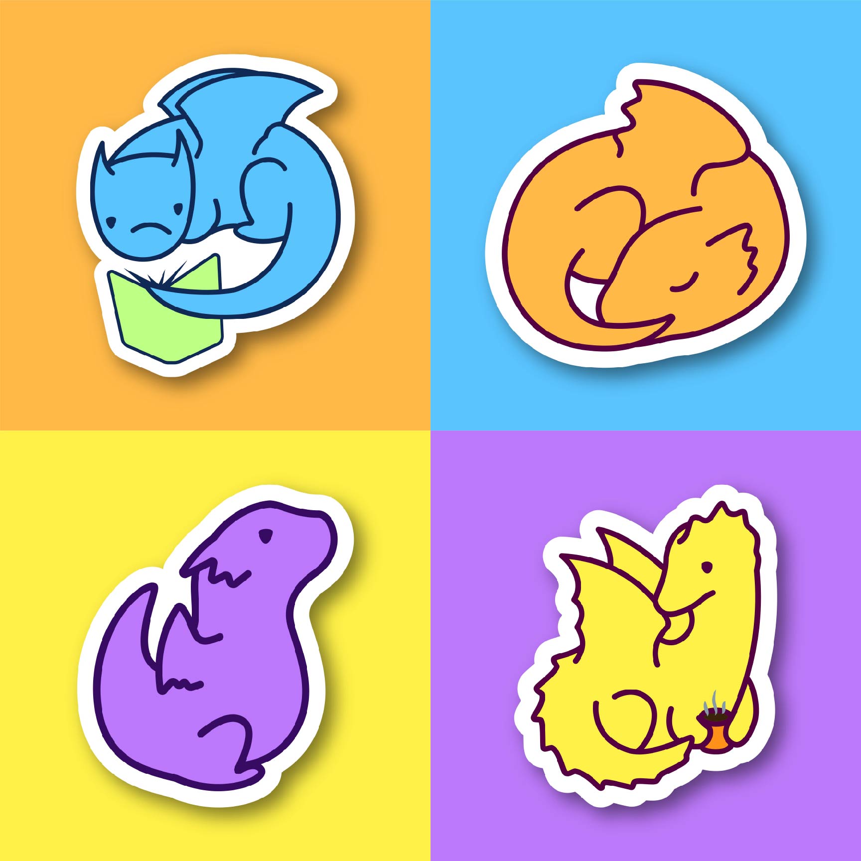 Baby Dragon Stickers