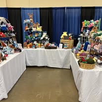 little wolf crochet booth display